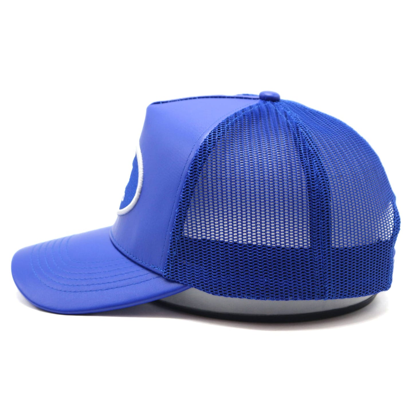 Gifted Gods Leather Trucker Hat (Blue)