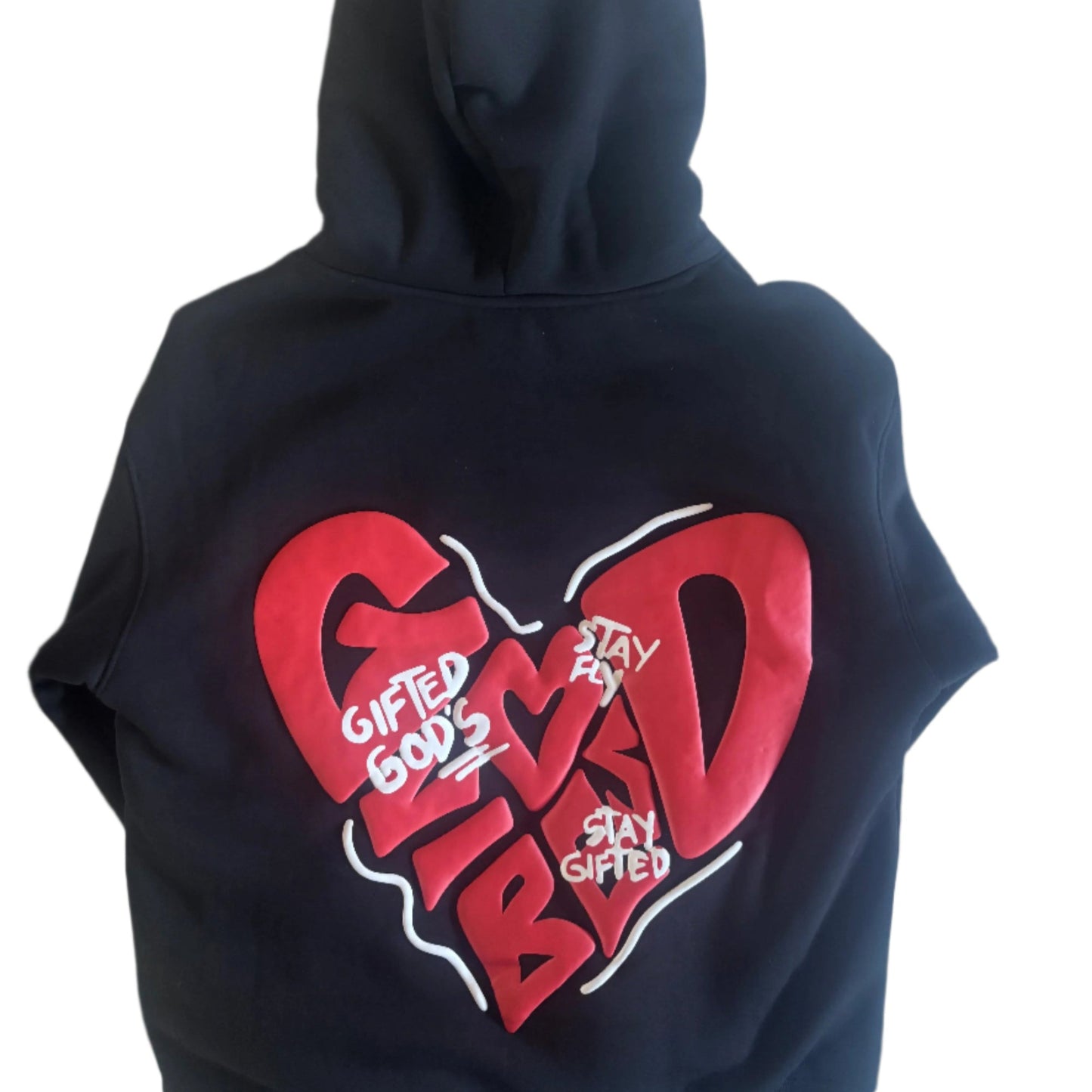GOD VIBES 3D Puff Hoodie