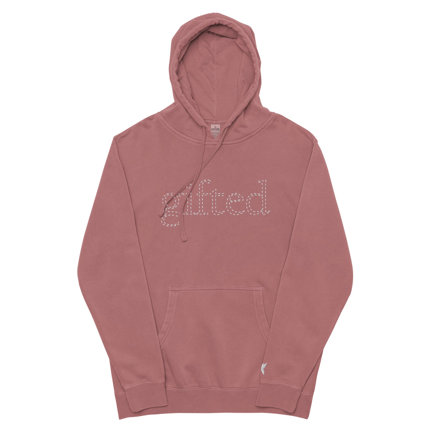 Embroidered Gifted Pigment-Dyed Hoodie