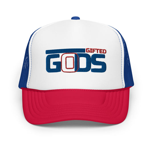 Treble 1 Foam Trucker Hat (blue)