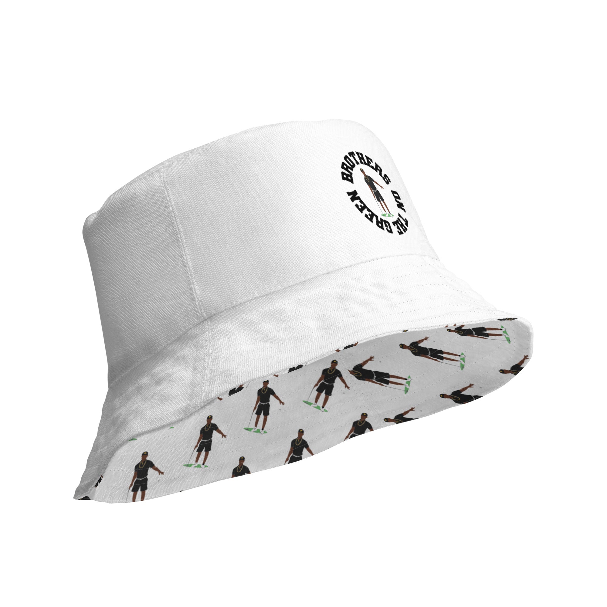 B.O.T.G. White Reversible bucket hat