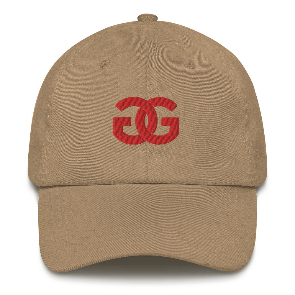 Initial Gifted Gods Dad Hat-Red