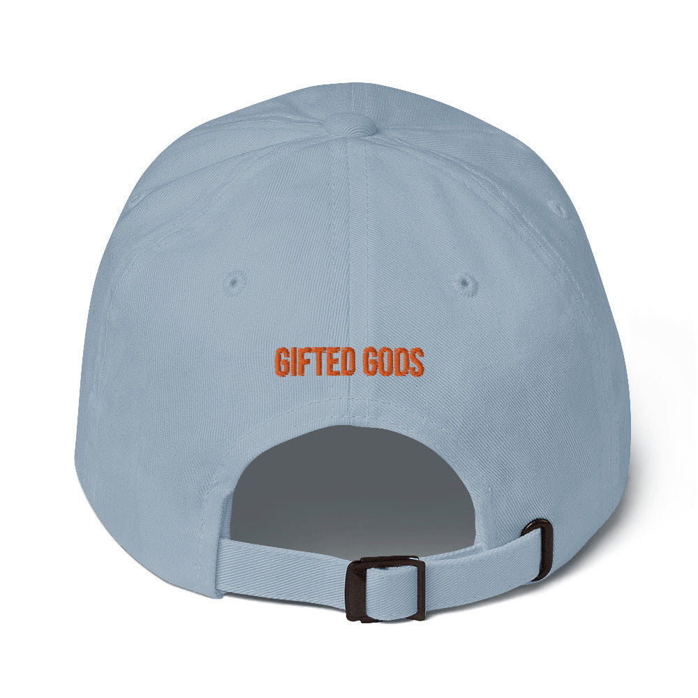 Initial Gifted Gods Dad Hat-Orange