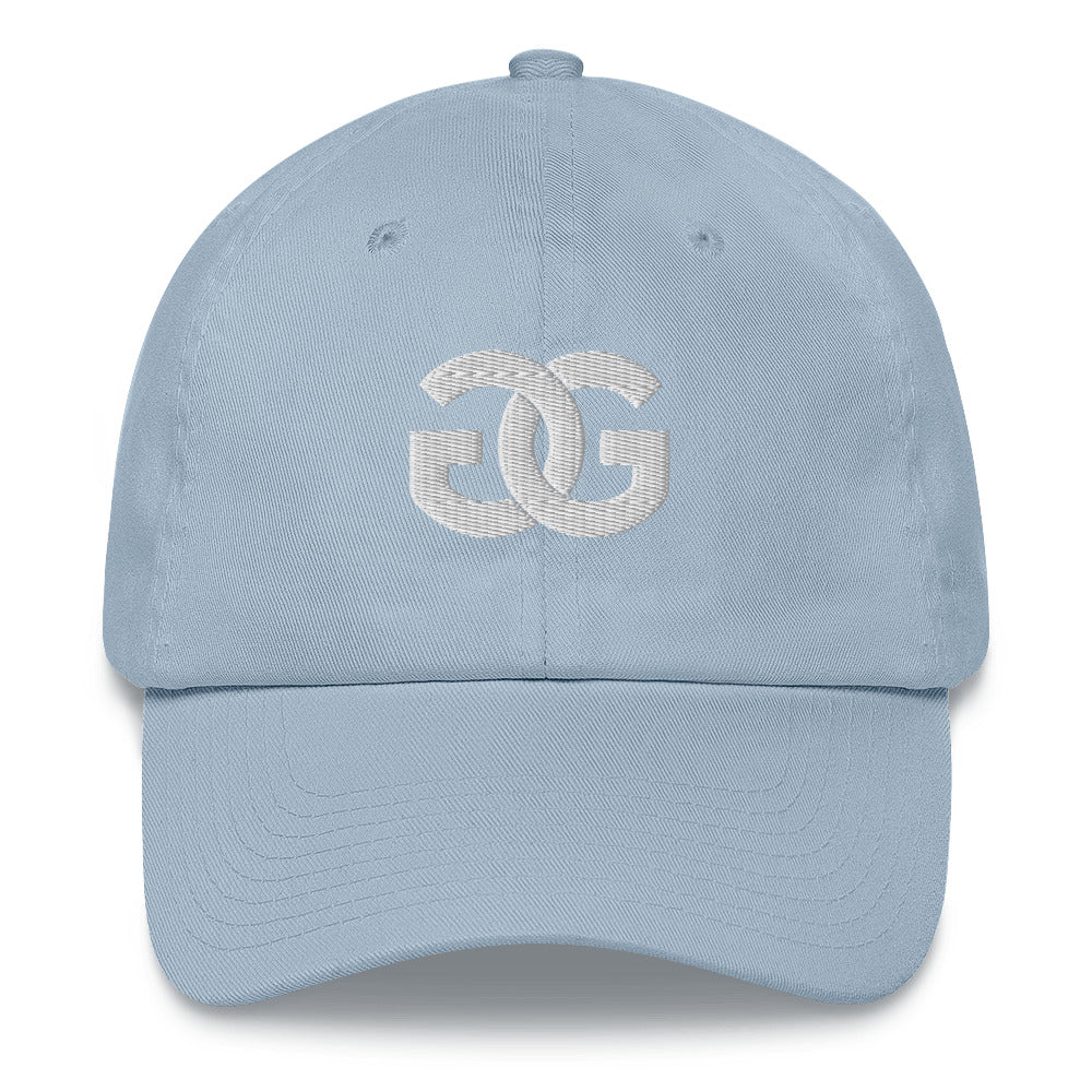 Initial Gifted Gods Dad Hat-White