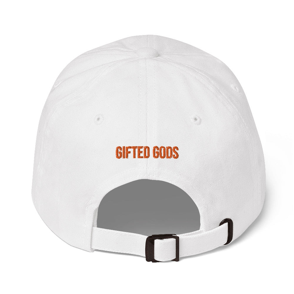 Initial Gifted Gods Dad Hat-Orange