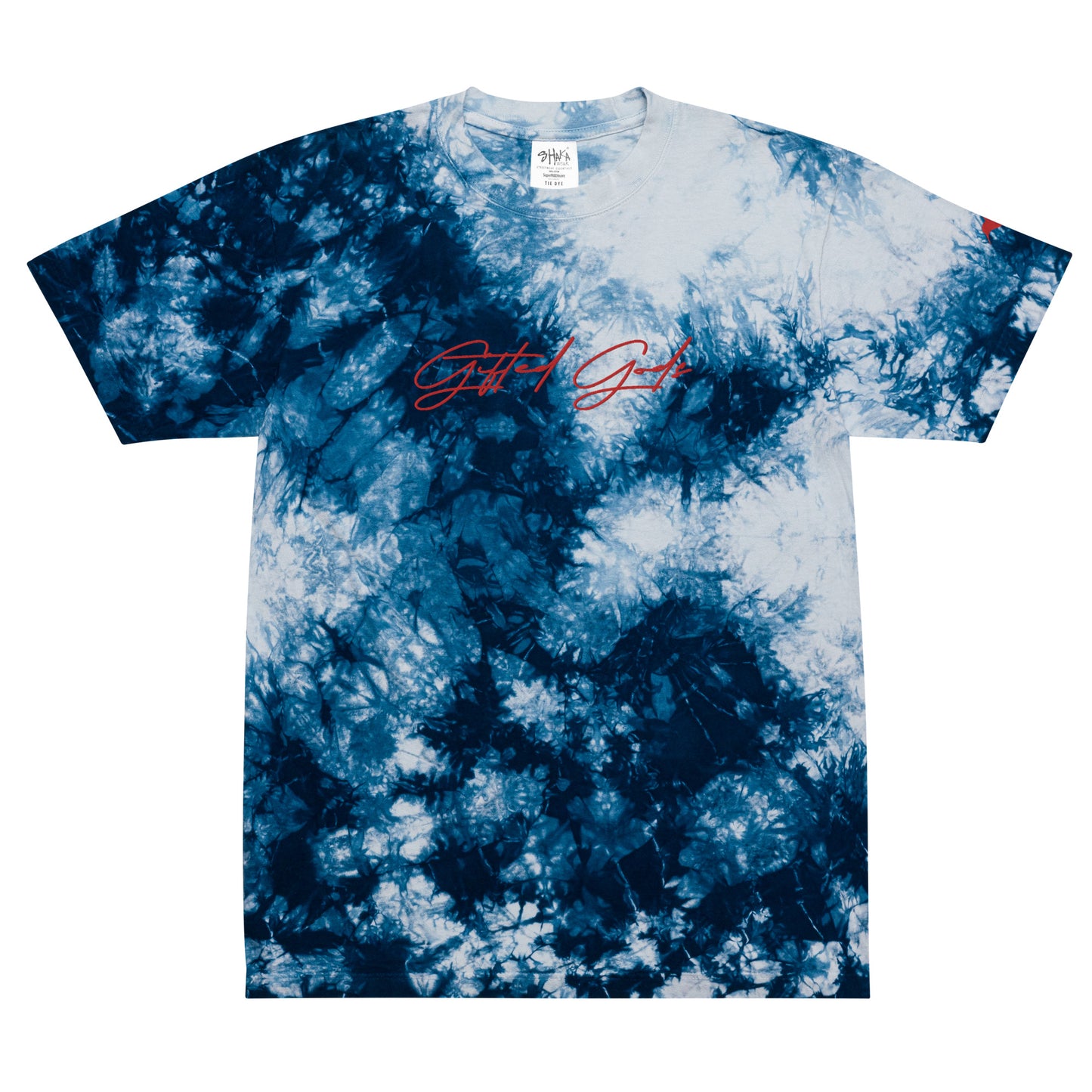 Embroidered Oversized Tie-dye Tee
