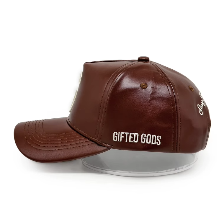 Gifted Gods Rich Chocolate Brown Vegan Leather Snapback – "Stay Fly. Stay Gifted."