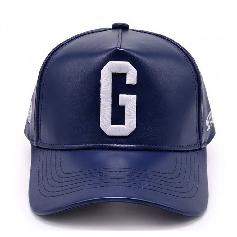 Gifted Gods "G" Signature Vegan Leather Snapback – Royal Navy