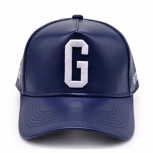 Gifted Gods "G" Signature Vegan Leather Snapback – Royal Navy