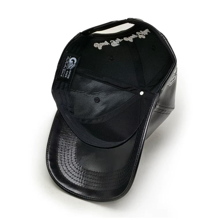 Gifted Gods "G" Signature Vegan Leather Snapback – Onyx Black