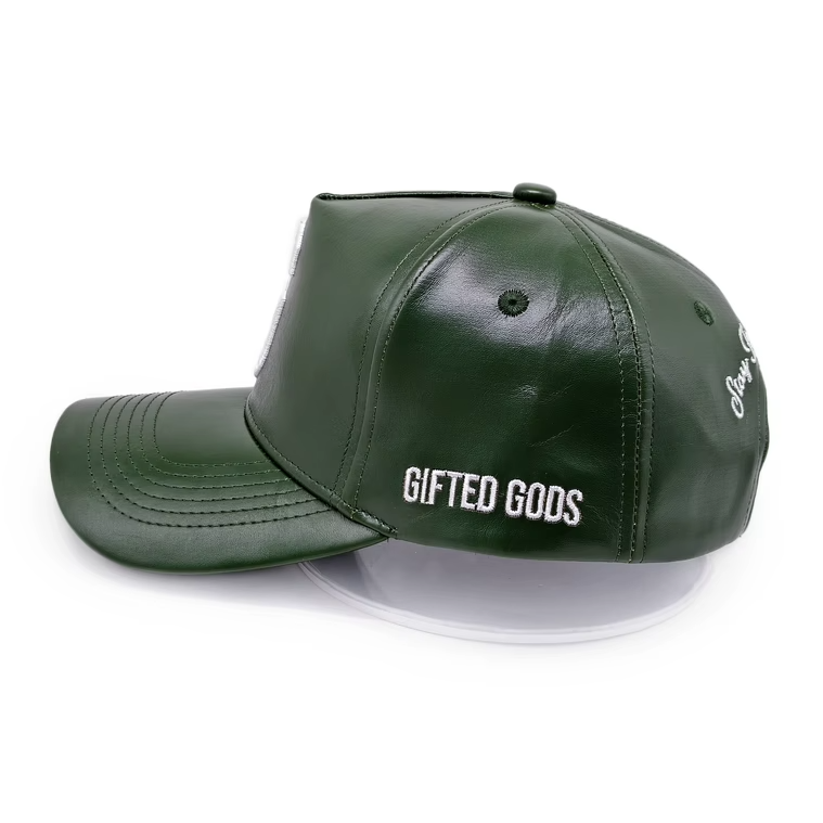Gifted Gods Forest Green Vegan Leather Snapback – "Stay Fly. Stay Gifted."
