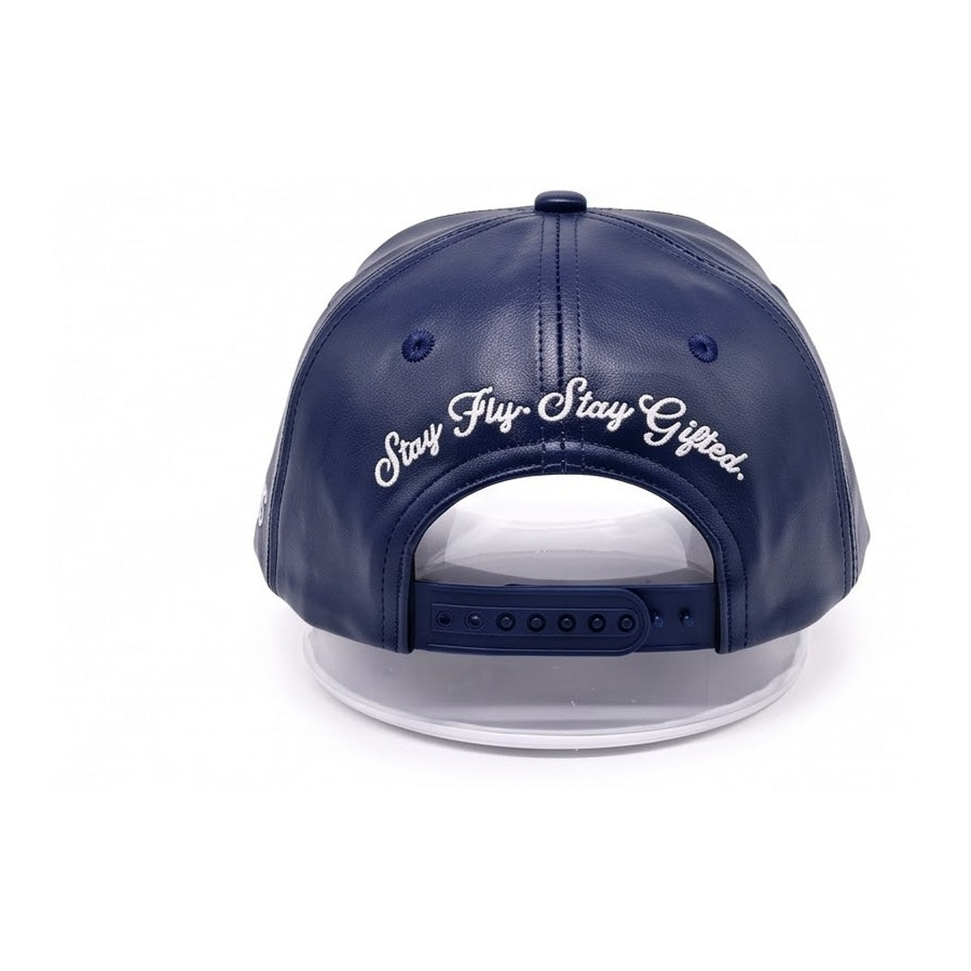 Gifted Gods "G" Signature Vegan Leather Snapback – Royal Navy