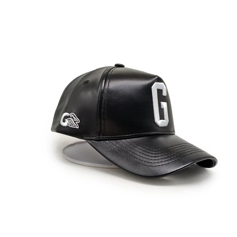 Gifted Gods "G" Signature Vegan Leather Snapback – Onyx Black