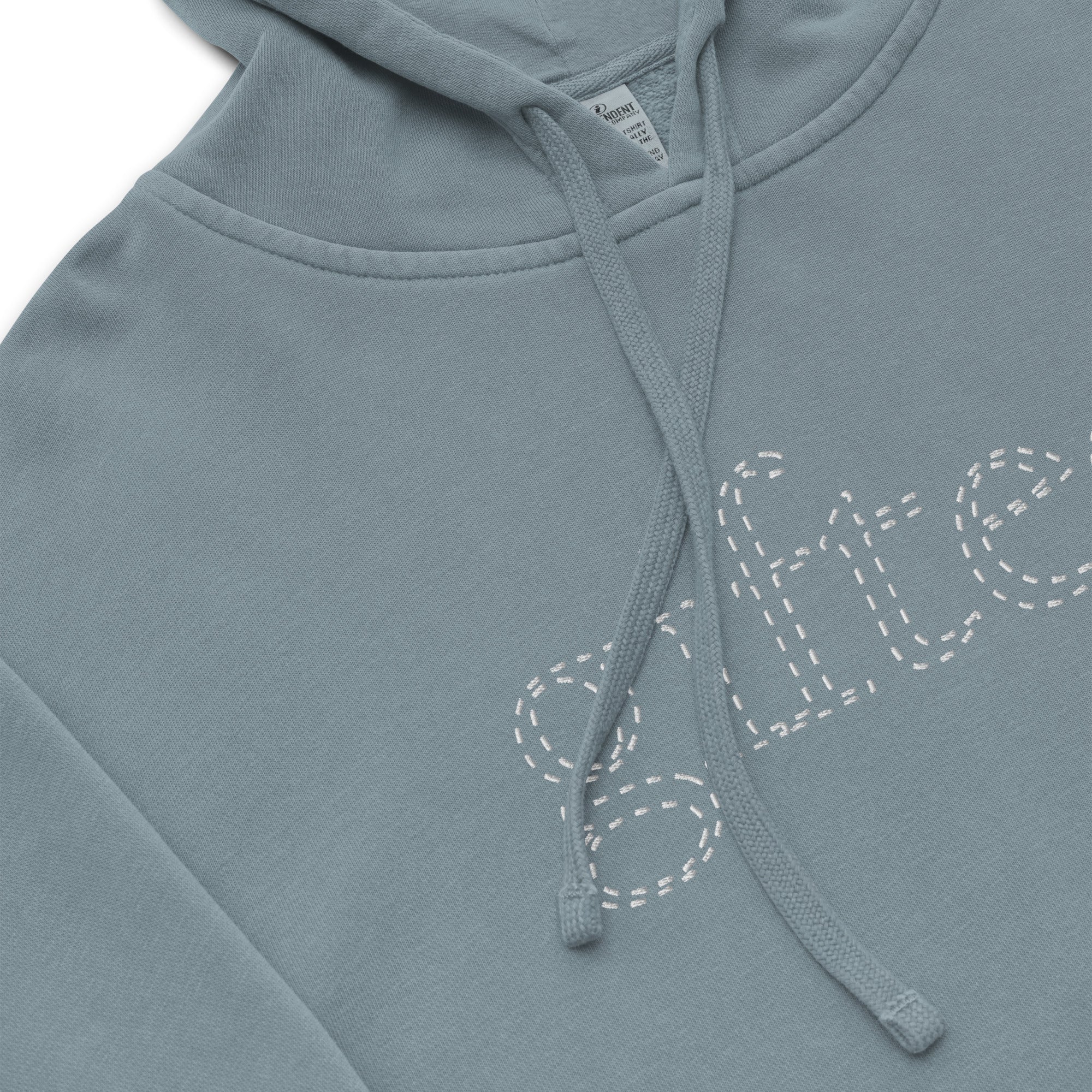 Embroidered Gifted Pigment-Dyed Hoodie