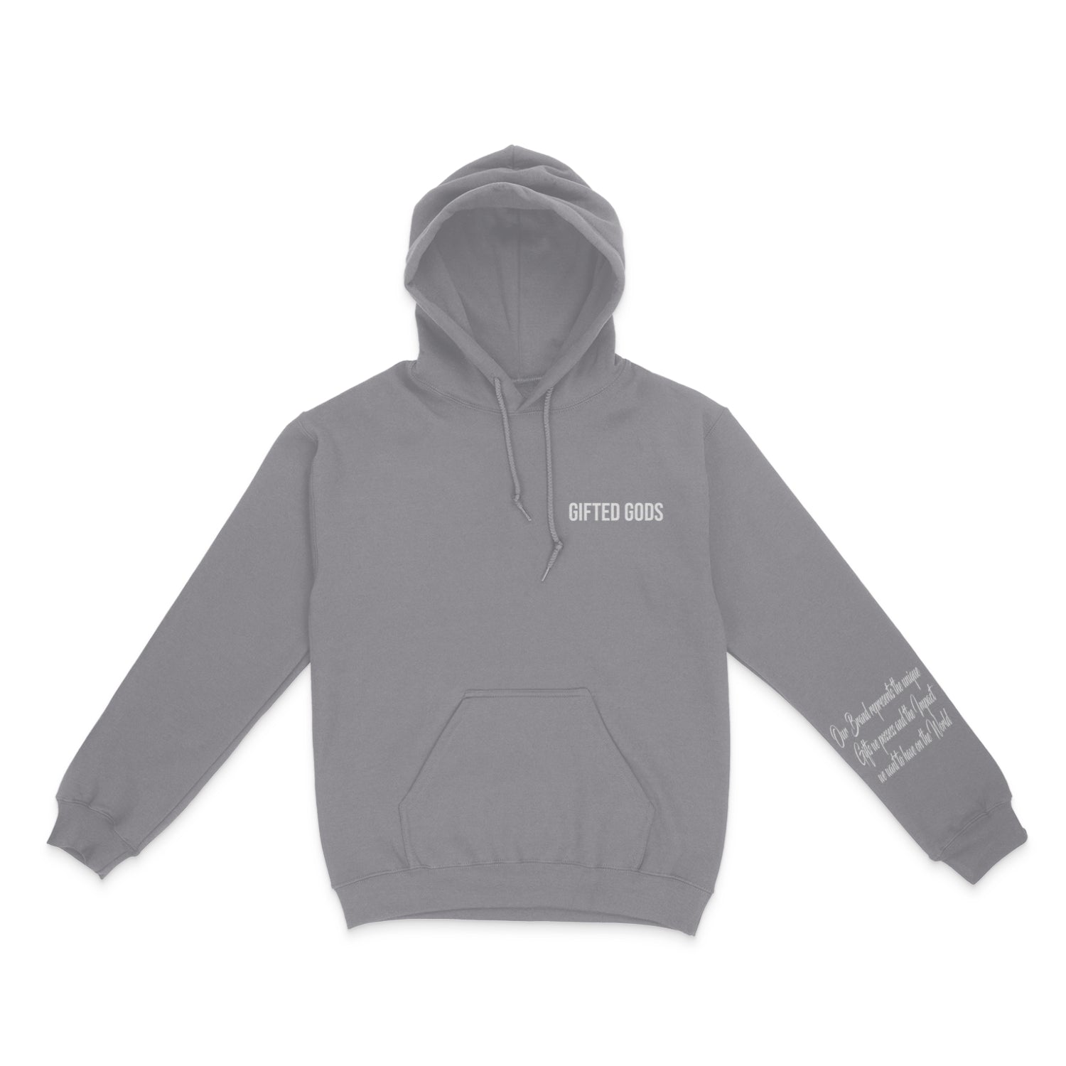 Elemental Hoodie-Gray/White