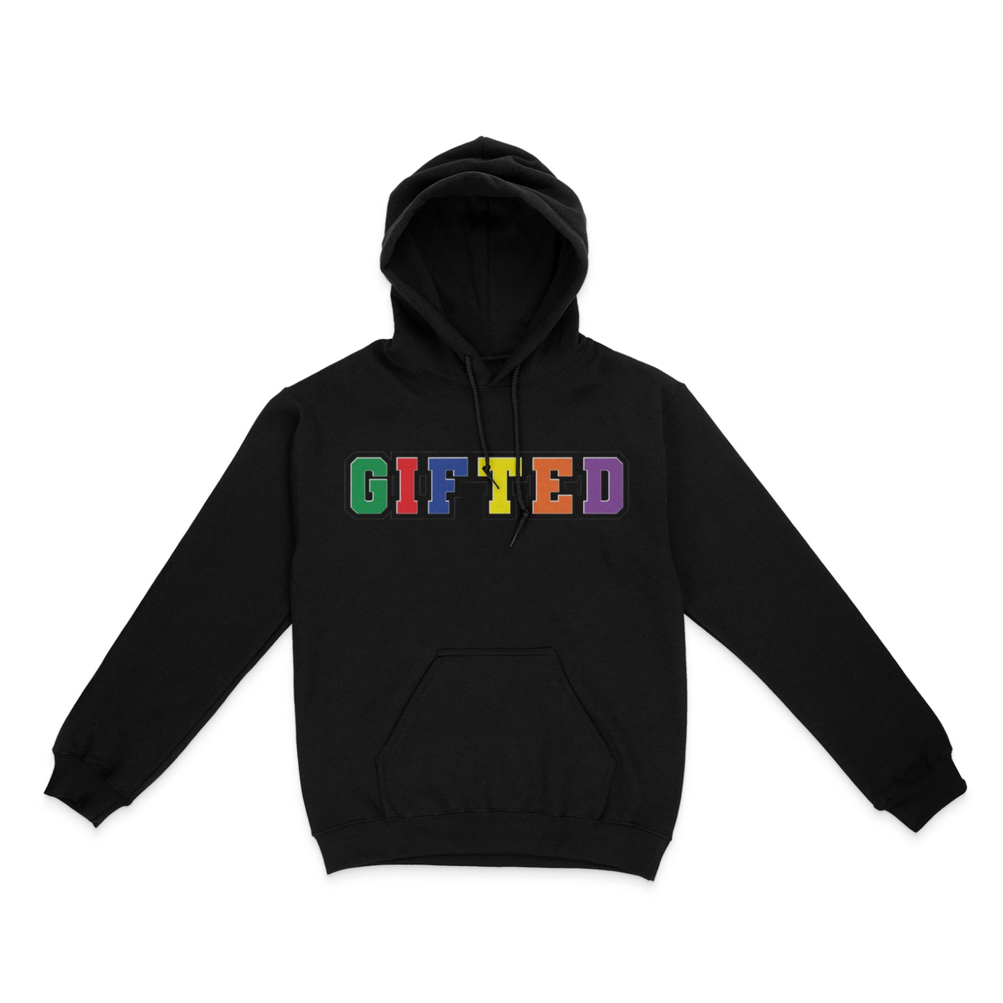 Gifted Chenille Hoodie-Black