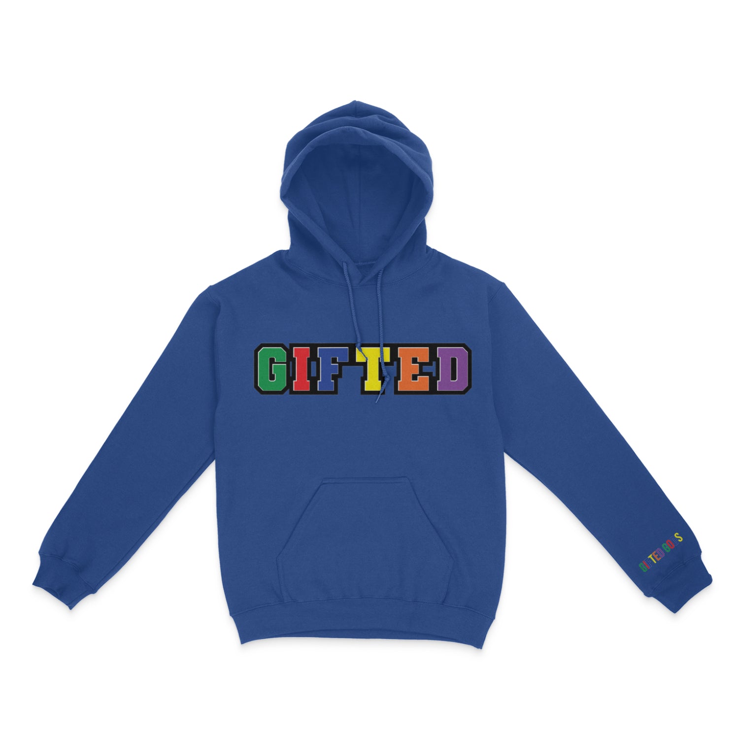 Gifted Chenille Hoodie- Blue