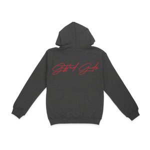 Elemental Hoodie-Charcoal/Red