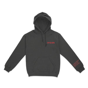 Elemental Hoodie-Charcoal/Red