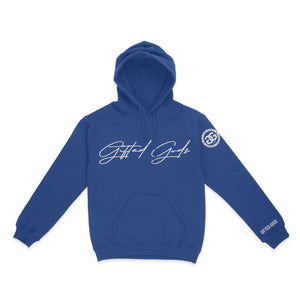 Gifted Gods Trademark Hoodie-Blue/White