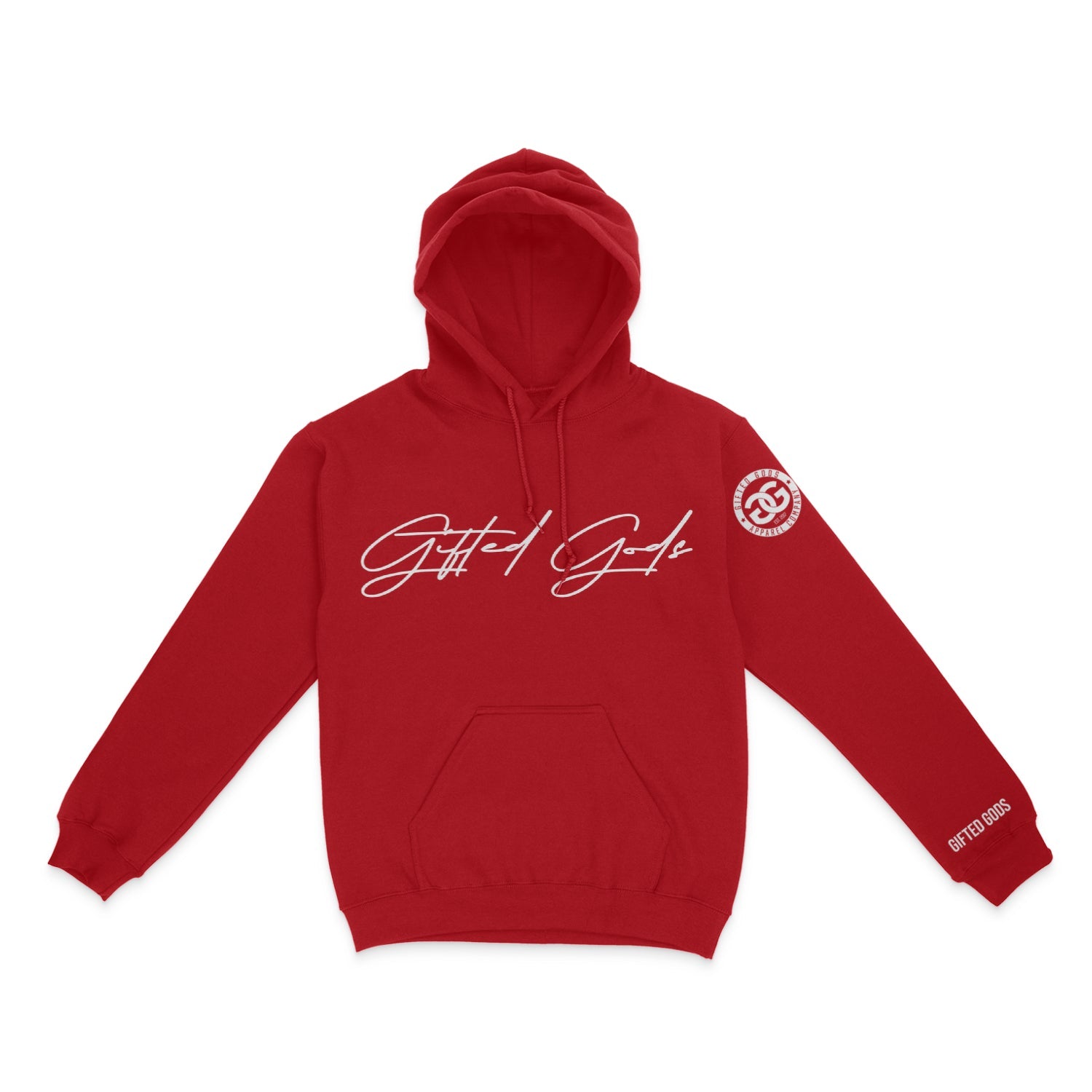 Gifted Gods Trademark Hoodie-Red/White
