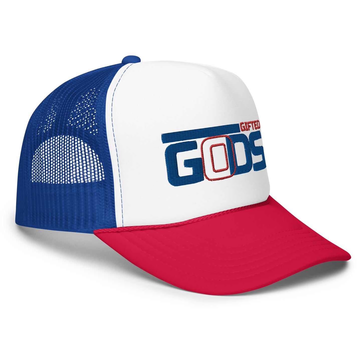 Treble 1 Foam Trucker Hat (blue)